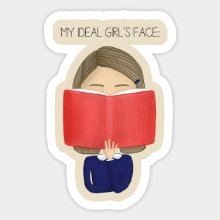 My ideal girl Sticker